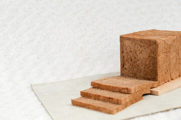 Obraz na płótnie Canvas Chocolate toasted bread whole. Choco bread toast.