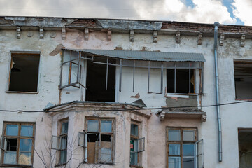 old resettled house under demolition