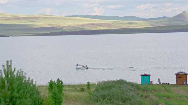 Lakes Shira and Bele, Beautiful lakes of Siberia, Khakassia, Russia
