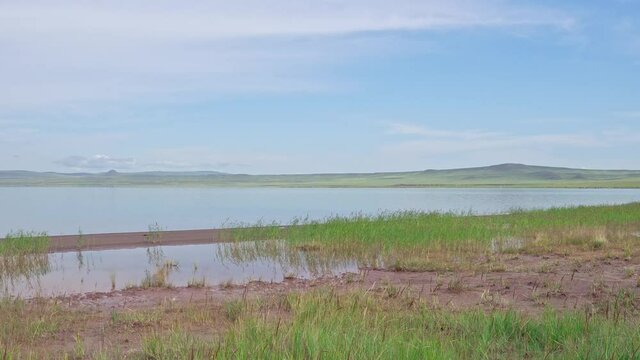 Lakes Shira and Bele, Beautiful lakes of Siberia, Khakassia, Russia