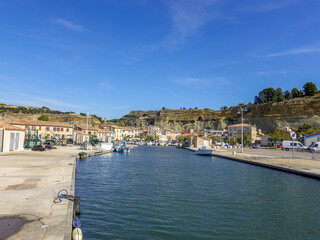 The small fishing port of the village of Saint Chamas, in Provence.