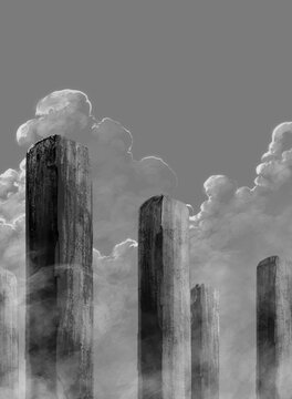 Stone Pillar on top of the sky