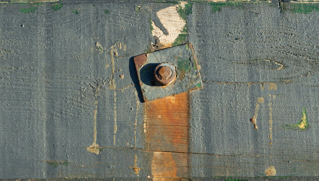 Textura de tornillo oxidado