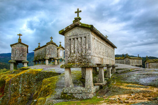 Granaries in the Village of Soajo, Portugal
