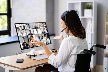 Video Conference Virtual Webinar Meeting