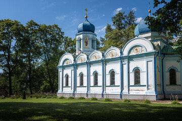 Fototapeta na wymiar Transfiguration of Christ Orthodox Church - Cesis, Latvia