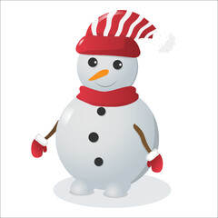 snowman with hat