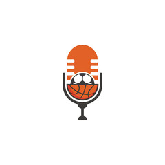 modern sports podcasts logo design