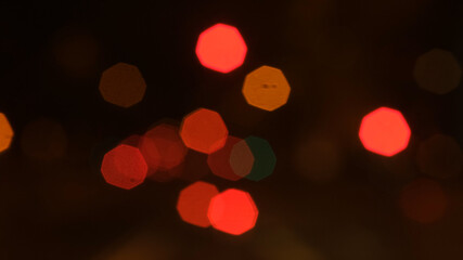 Blur city lights. Blurry lights. Abstract city. Urban wallpaper. Background city lights.