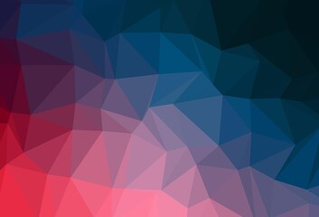 Fototapeta premium Light Blue, Red vector abstract mosaic pattern.