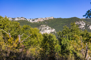 Paysage du Cirque du Bout du Monde à Saint-Etienne-de-Gourgas (Occitanie, France)