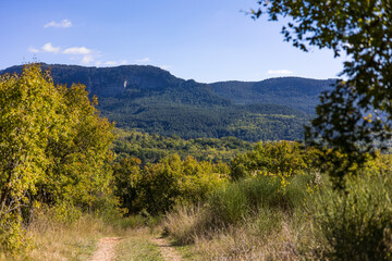 Paysage du Cirque du Bout du Monde à Saint-Etienne-de-Gourgas (Occitanie, France)