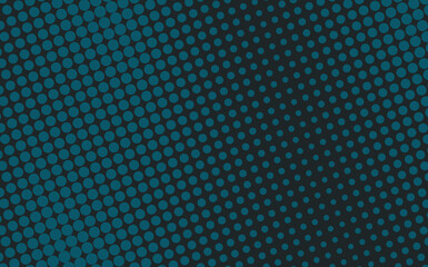 Pop art creative concept colorful comics book magazine cover. Polka dots blue background. Cartoon halftone retro pattern. Abstract dotted design for poster, card, banner, empty bubble