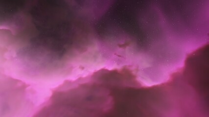 Nebula in space, science fiction wallpaper, stars and galaxy, 3d illustration