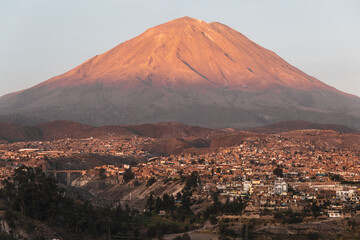 Misti stratovolcano in Arequipa Peru