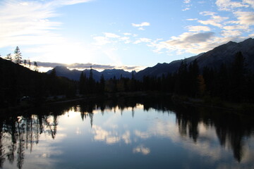 Dusk On The Bow River, Banff National Park, Alberta