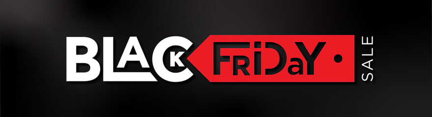 Black friday red & white pricetag