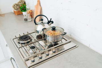 kitchen stove in the kitchen
