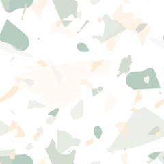 Terrazzo seamless pattern. Earthy  minimalistic