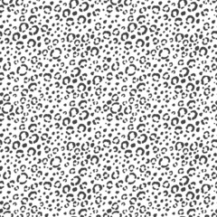 Abstract modern leopard seamless pattern. Animals trendy background. Black and white decorative vector illustration for print, card, postcard, fabric, textile. Modern ornament of stylized skin