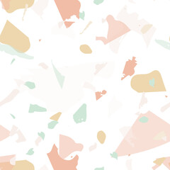 Terrazzo seamless pattern. Earthy  minimalistic