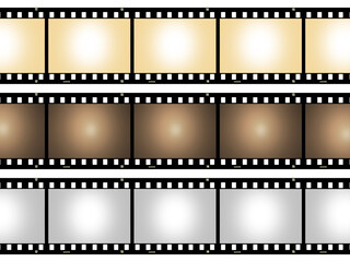 Film grunge old strip frame , isolated