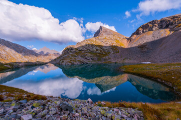 Fototapeta na wymiar Mountain lake, Caucasian National Park