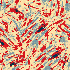 Classic marine blue red yellow seamless texture. Modern retro swim wear fashion allover print. Memphis style masculine grunge abstract background. High quality jpg swatch.