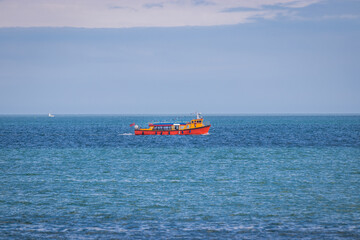 Obraz premium boat on the sea