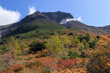 姥ヶ平から見た秋の茶臼岳