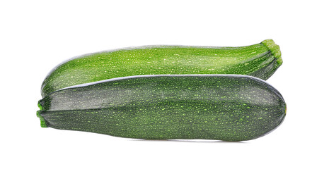 Zucchini isolated on white background.