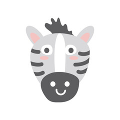 cute zebra face