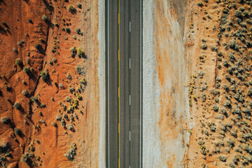 Drone photos of the Utah desert near Zion National Park taken October 2021