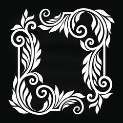 Oriental vector damask patterns for greeting cards and wedding invitations.