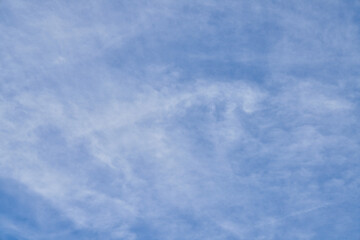 Beatiful blue sky with clouds on a sunny day
