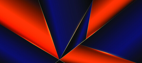 Abstract , Elegant diagonal background, orange and blue background ,polygon ,template ,backdrop and luxury