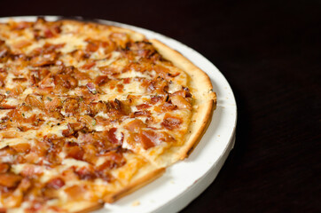 pizza on a plate
