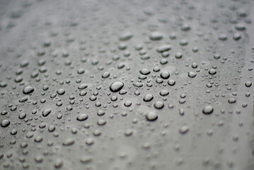 Macro shot of rain droplet 