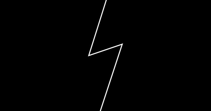 simple fade thunder line arrow opener transitions mask template pack black and white color motion graphic animation