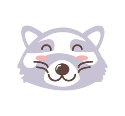 cute raccoon face