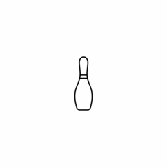 pin bowling icon set, pin bowling vectorv set