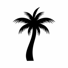 palm tree icon set, palm tree vector set sign symbol