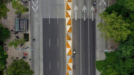 Paseo de la Reforma con decoración de día de Muertos, CDMX. México