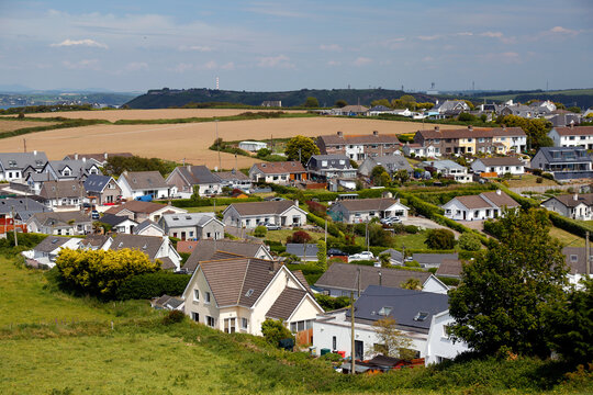 Residential neighborhood near Crosshaven, Templebreedy and Church Bay Beach, County Cork, Ireland