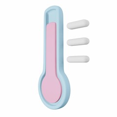 Thermometer - 3D Health Care Illustration Pack