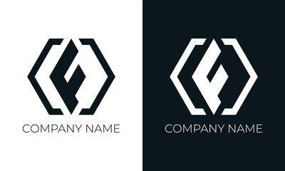 Initial letter f logo vector design template. Creative modern trendy f typography and black colors.