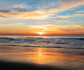 Fototapeta premium sunset on the beach