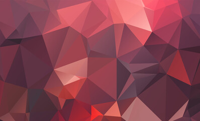low poly geometric background with abstract pattern made of color orange geometric shapes