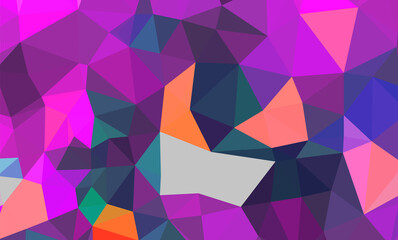 Obraz premium low poly geometric Background with abstract pattern made of purple geometric shapes