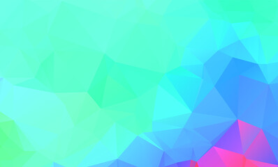 Obraz premium low poly geometric background with abstract pattern made of color light blue shapes